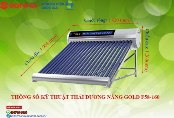 Thong So Ky Thuat Thai Duong Nang Gold F58 160 Min