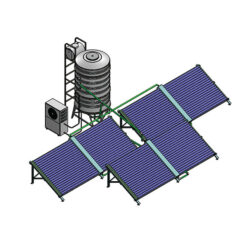 Thái Dương Năng dàn tổng ống chân không 2000 lít