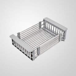 Khay inox co giãn đa dụng cho chậu rửa bát