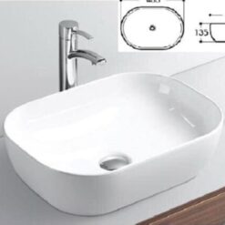 Chậu rửa mặt lavabo Bancoot L61 dương bàn