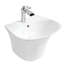 Chậu rửa mặt lavabo Bancoot L23 Liền chân - Dày