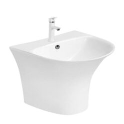 Chậu rửa mặt lavabo Bancoot L24 Liền chân - Dày