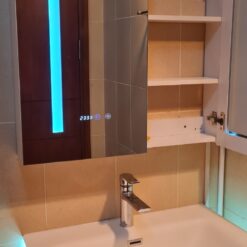 Bộ Tủ gương, chậu, vòi phòng tắm cảm biến cao cấp