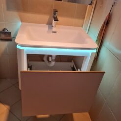 Bộ Tủ gương, chậu, vòi phòng tắm cảm biến cao cấp