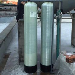 Bộ lọc 2 cột F250 xử lý cặn bẩn và Canxi Composite ống nhựa- van cơ