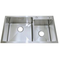 Chậu Rửa bát đúc Cielo 2 hố lệch 7843 (780 x 430 x 230mm)