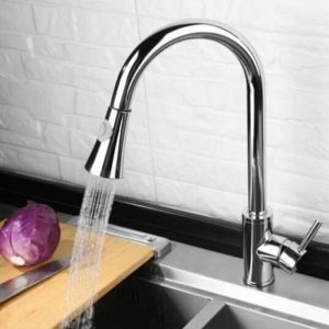 Vòi rửa bát rút dây Bancoot BCR04B (SUS 304 bóng)