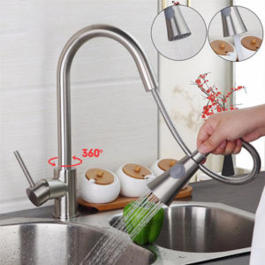 Vòi Rửa Bát Rút Dây Bancoot BCR04 (SUS 304 Mờ) Chính Hãng
