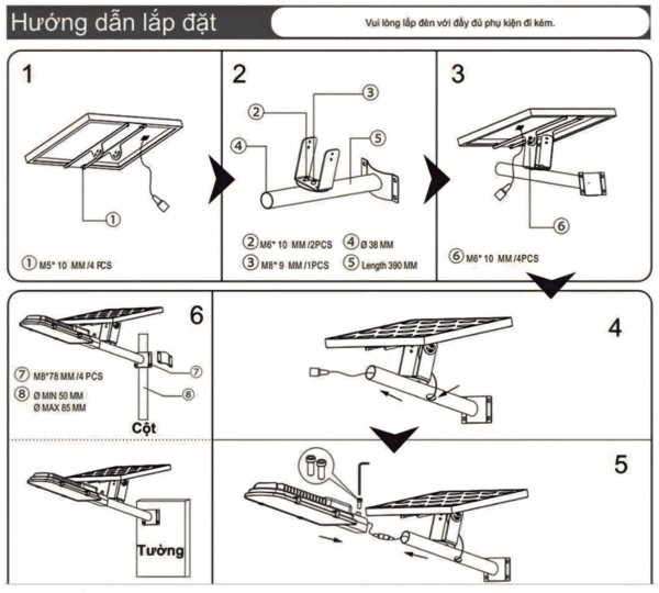 Đèn năng lượng mặt trời LY-TGD001 200W - Hình ảnh 3