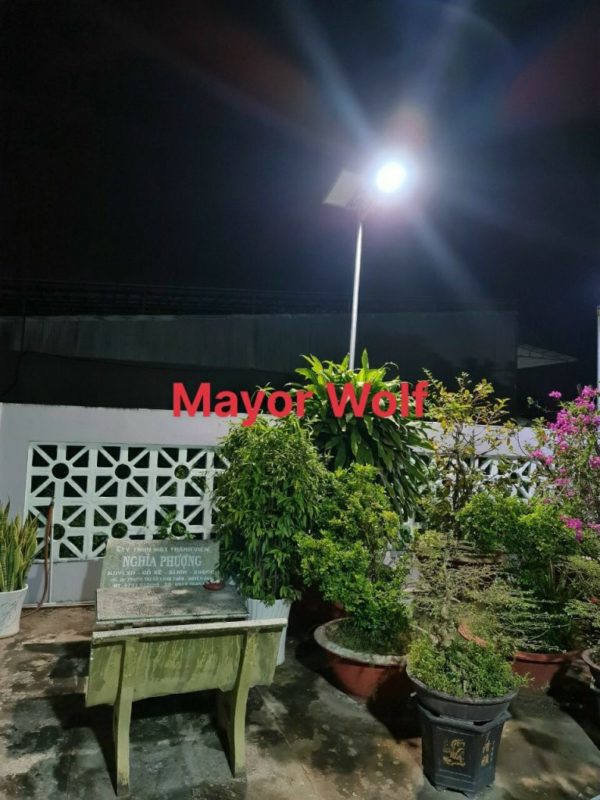 Đèn Công trình cao áp Năng lượng mặt trời 80W - Hình ảnh 2