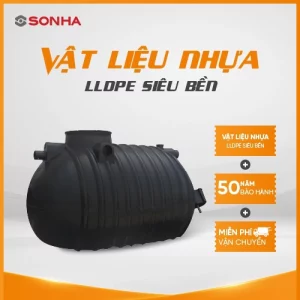 Bồn tự hoại Septic Sơn Hà ngang 2200 lít