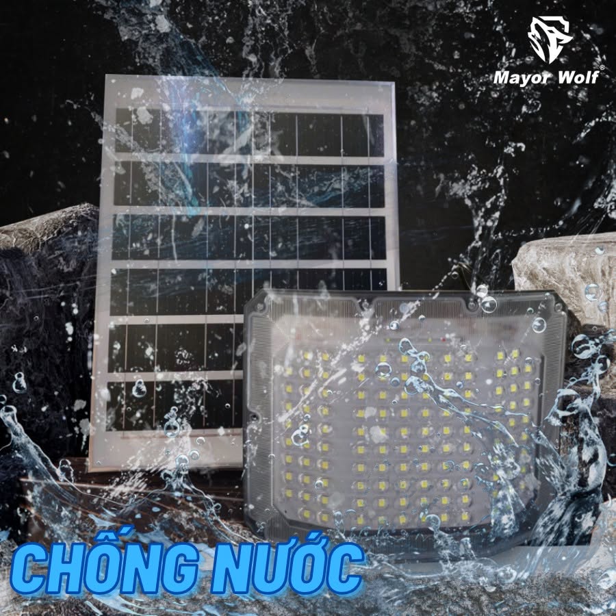 Đèn Pha Năng Lượng Mặt Trời 800W Mayor Wolf Mắt Ngọc - Ảnh 3